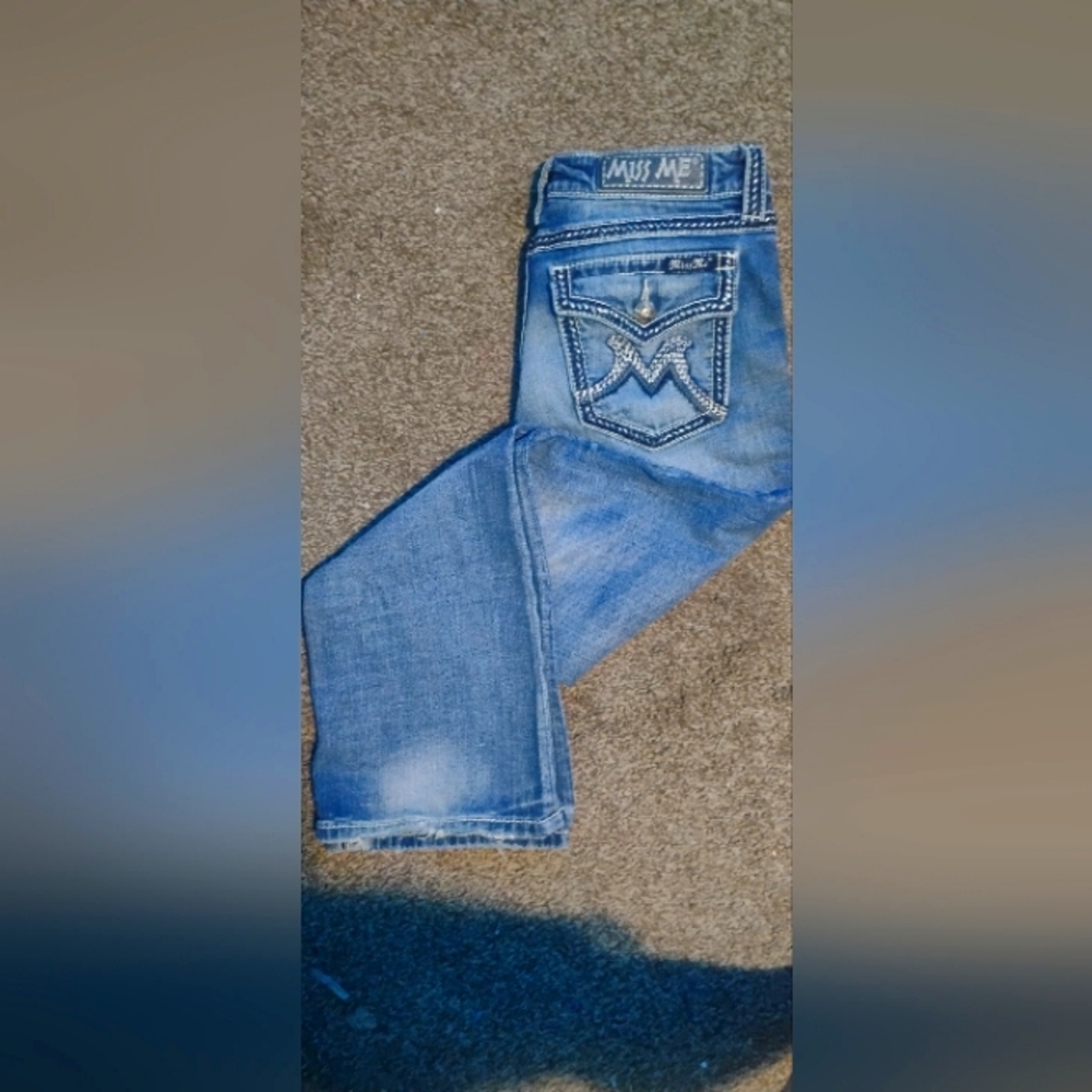 Miss Me Women's Light Blue Boot Cut Jeans Like New